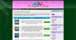 Desktop Screenshot of nodepositbingo.me.uk